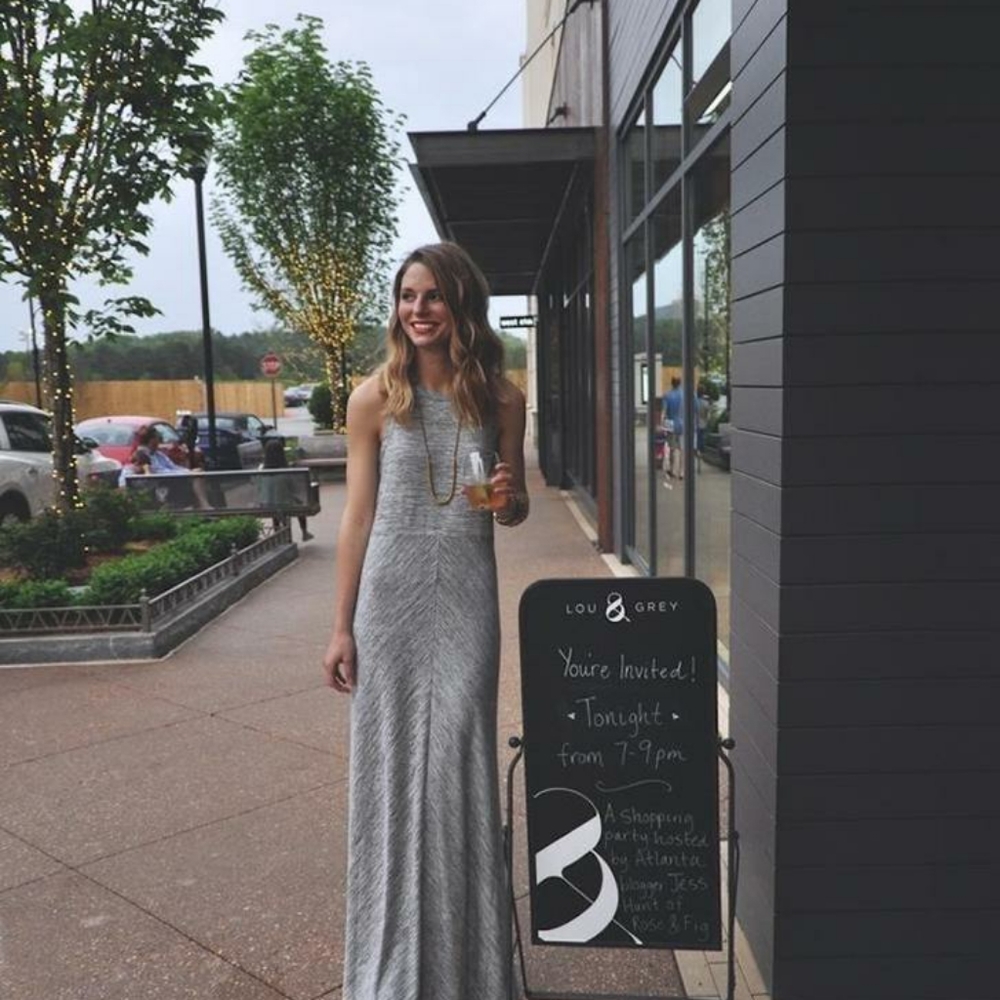 Lou & Grey Space Dye Knit Maxi Dress Size XS